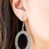 Go Down In Glitter Silver Earring
