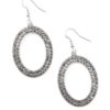 Go Down In Glitter Silver Earring - Image 2