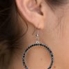 Stoppin Traffic Black Earring
