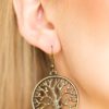 My Treehouse Is Your Treehouse Brass Earrings