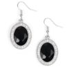 Only Fame In Town Black Earrings - Image 2