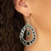 Malibu Mardi Gras Black Earrings - Image 2