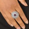 Daringly Daisy Purple Ring - Image 2