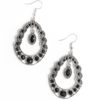 Malibu Mardi Gras Black Earrings