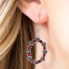Rosy Royal Red Earrings - Image 2