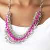 Color Bomb Pink Necklace - Image 2