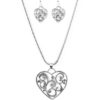Filigree Your Heart With Love Silver Necklace
