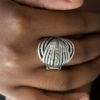 Glitter Tracker Silver Ring