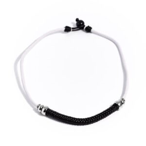 Corded Chivalry White Urban Necklace